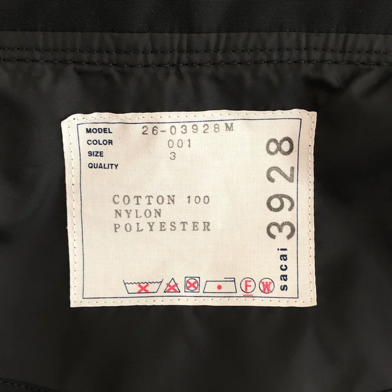 sacai / サカイ | 2026SS | Denim x Nylon Twill Blouson / デニム×ナイロンツイル コンビネーションジャケット | 3 | メンズ
