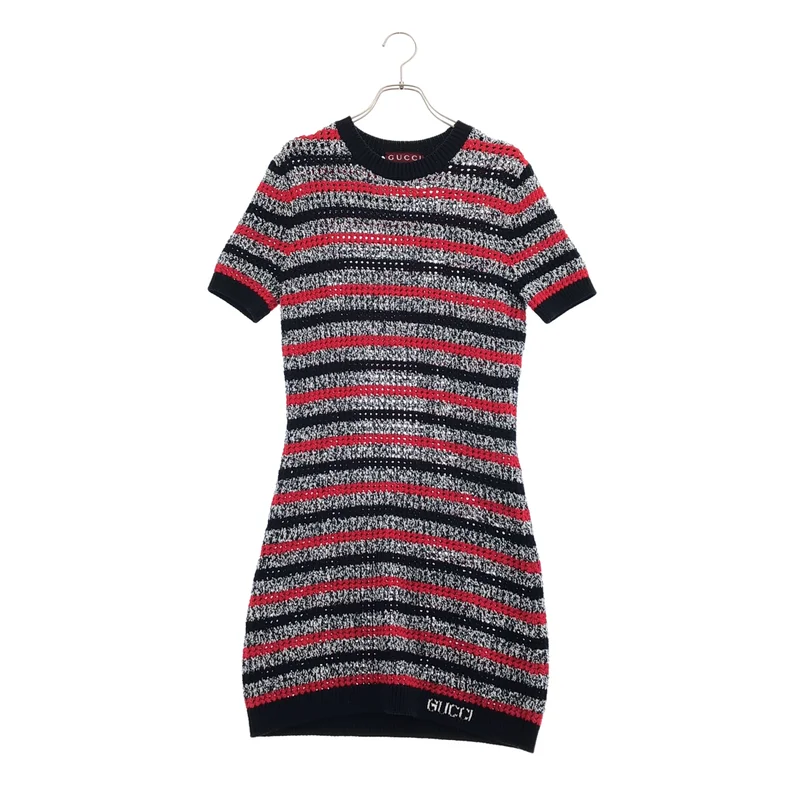 GUCCI / グッチ | 2025SS | ボーダー ニットワンピース | S | レディース