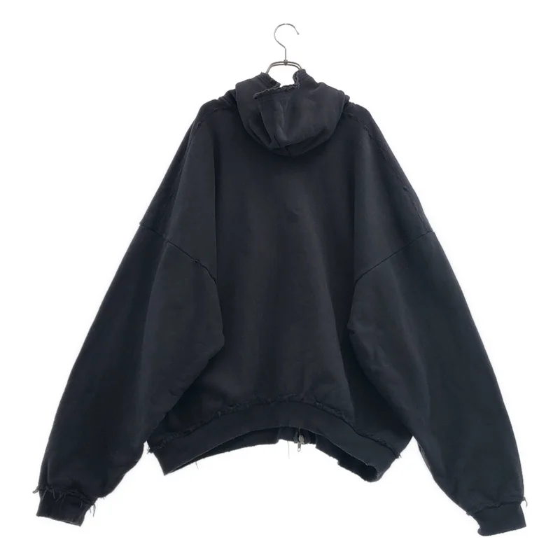 BALENCIAGA / バレンシアガ | 2024AW | Ciao Bello Pulled Hoodie ダメージ加工 ジップアップパーカー | XS | メンズ