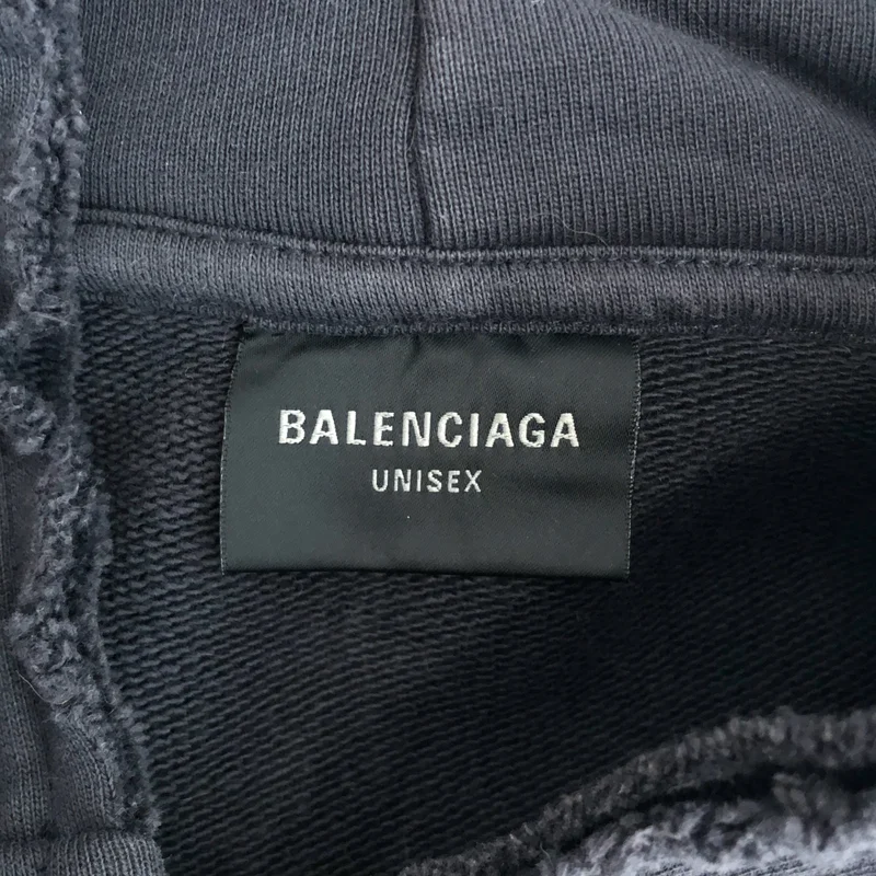 BALENCIAGA / バレンシアガ | 2024AW | Ciao Bello Pulled Hoodie ダメージ加工 ジップアップパーカー | XS | メンズ