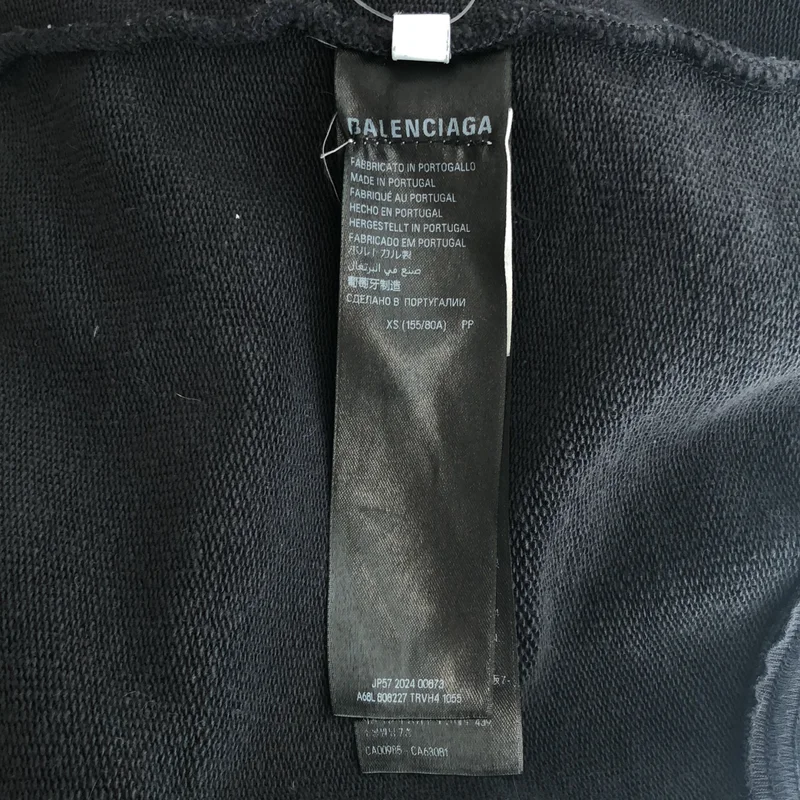 BALENCIAGA / バレンシアガ | 2024AW | Ciao Bello Pulled Hoodie ダメージ加工 ジップアップパーカー | XS | メンズ