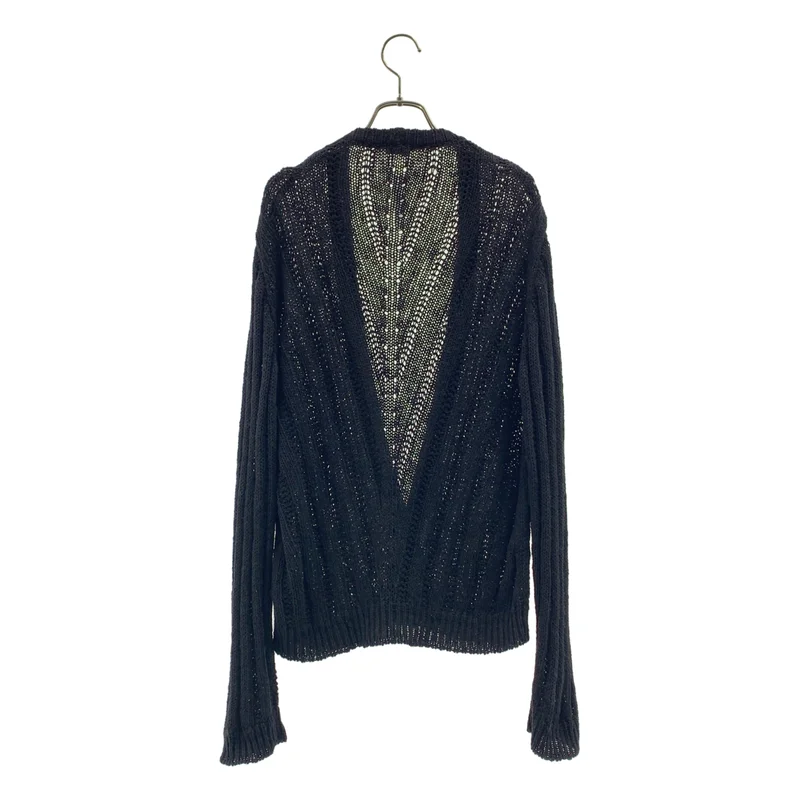 SAINT LAURENT PARIS / サンローランパリ | リネン コットン ケーブルニットカーディガン | M | メンズ