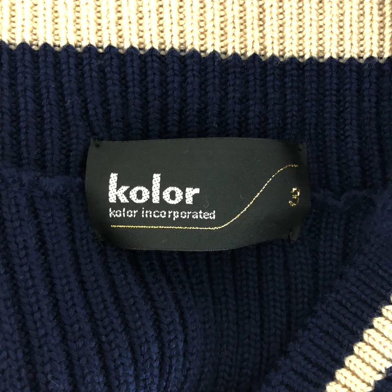 kolor / カラー | 2022AW | ファインウール ライン Vネックニット | 3 | メンズ