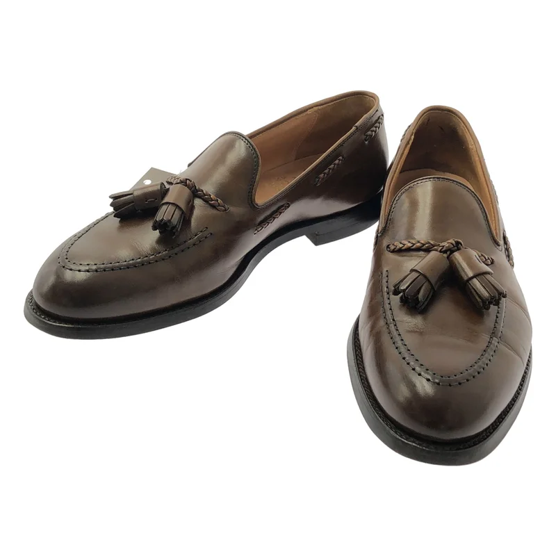 CROCKETT&JONES / クロケット&ジョーンズ | × BARNEYS NEWYORK / LANGHAM 3 / レザー タッセル ローファー 革靴 | 7 | メンズ