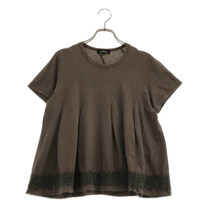 tricot COMME des GARCONS / トリココムデギャルソン | 2015SS | 製品洗い加工 レースドッキング カットソー | S | レディース