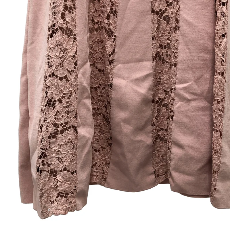 VALENTINO / ヴァレンティノ | レース切替 ストライプ ニット ワンピース | L | レディース
