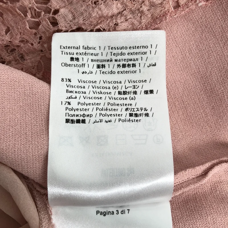VALENTINO / ヴァレンティノ | レース切替 ストライプ ニット ワンピース | L | レディース