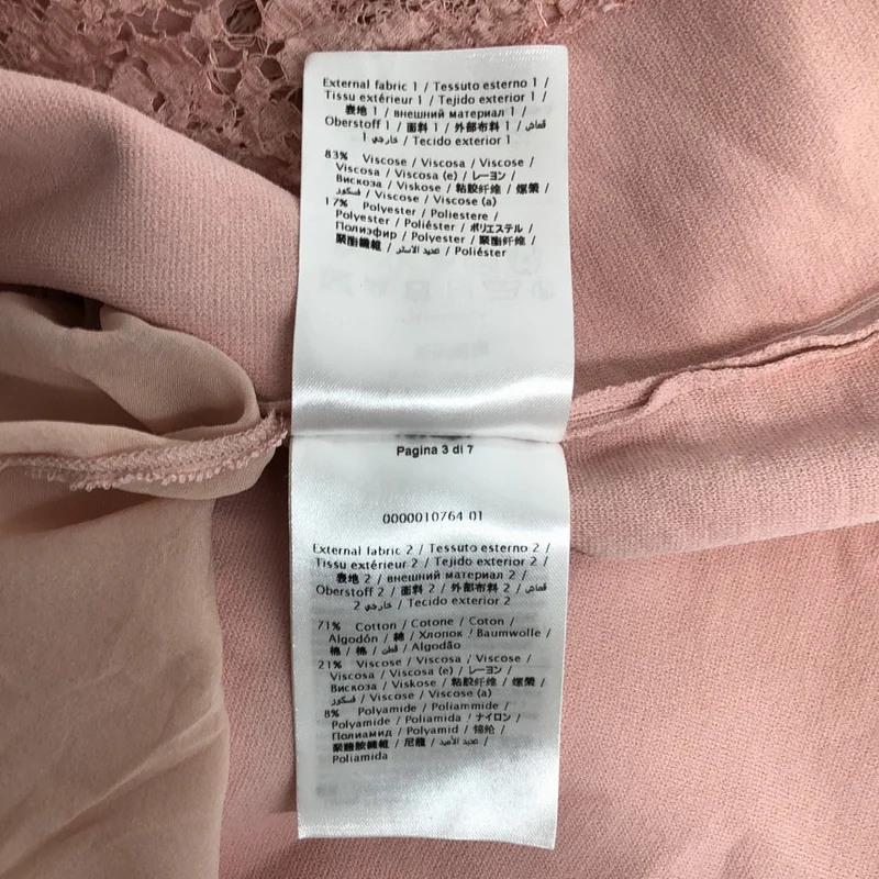 VALENTINO / ヴァレンティノ | レース切替 ストライプ ニット ワンピース | L | レディース