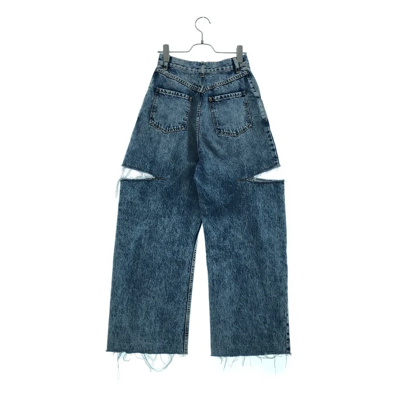Maison Margiela / メゾンマルジェラ | 2020SS | サイドスラッシュ カットオフ デニム パンツ | 38 | レディース