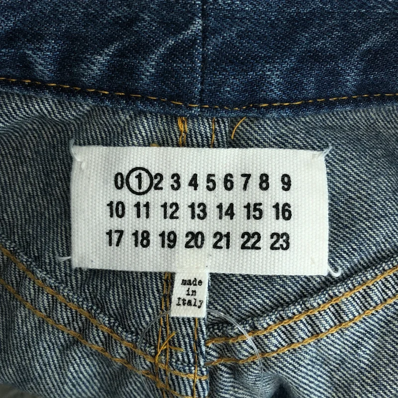 Maison Margiela / メゾンマルジェラ | 2020SS | サイドスラッシュ カットオフ デニム パンツ | 38 | レディース