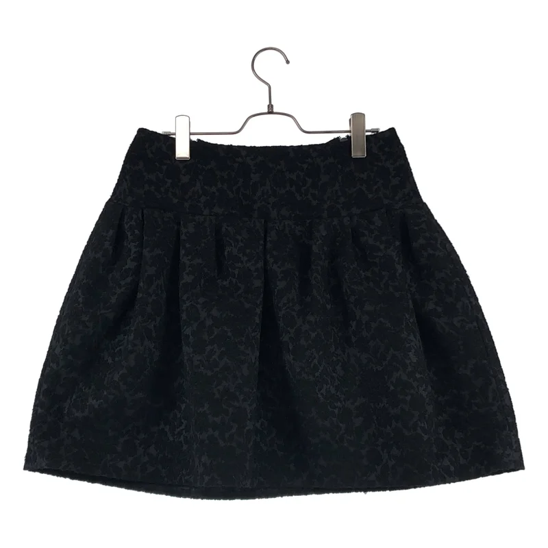 LANVIN / ランバン | ジャガード ジップ タックスカート | 34 | レディース