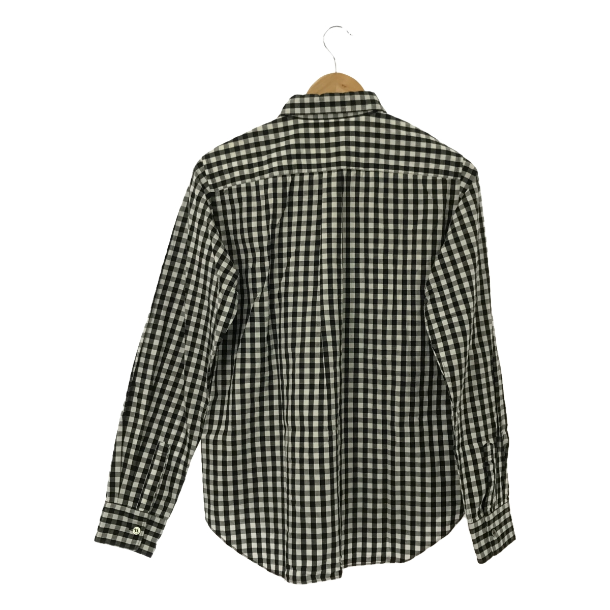 BLACK COMME des GARCONS / ブラックコムデギャルソン | 2012AW | 総柄 異素材 切替 パッチワーク レギュラーカラーシャツ | M | メンズ