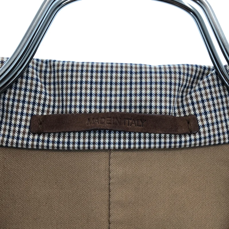 Loro Piana / ロロピアーナ | コットン シルク混 チェック ステンカラーコート | S | レディース