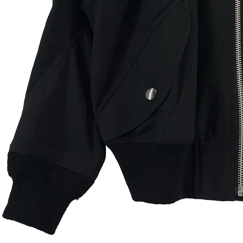 JUNYA WATANABE COMME des GARCONS / ジュンヤワタナベ | 2017SS | MA-1 / フルジップ ブルゾン ジャケット | XS | レディース