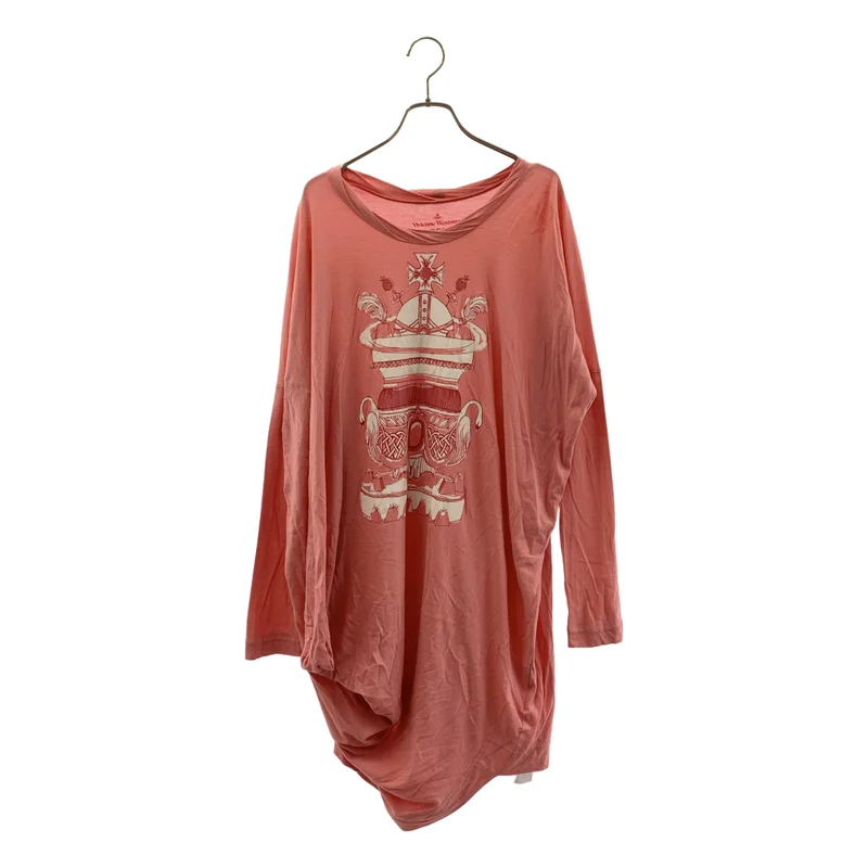 VIVIENNE WESTWOOD RED LABEL / ヴィヴィアンウエストウッドレッドレーベル | レーヨン混 プリント ロング カットソー | 2 | レディース