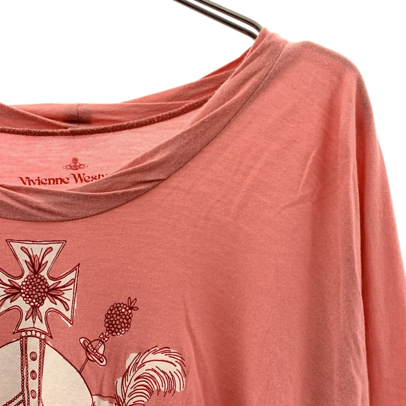 VIVIENNE WESTWOOD RED LABEL / ヴィヴィアンウエストウッドレッドレーベル | レーヨン混 プリント ロング カットソー | 2 | レディース
