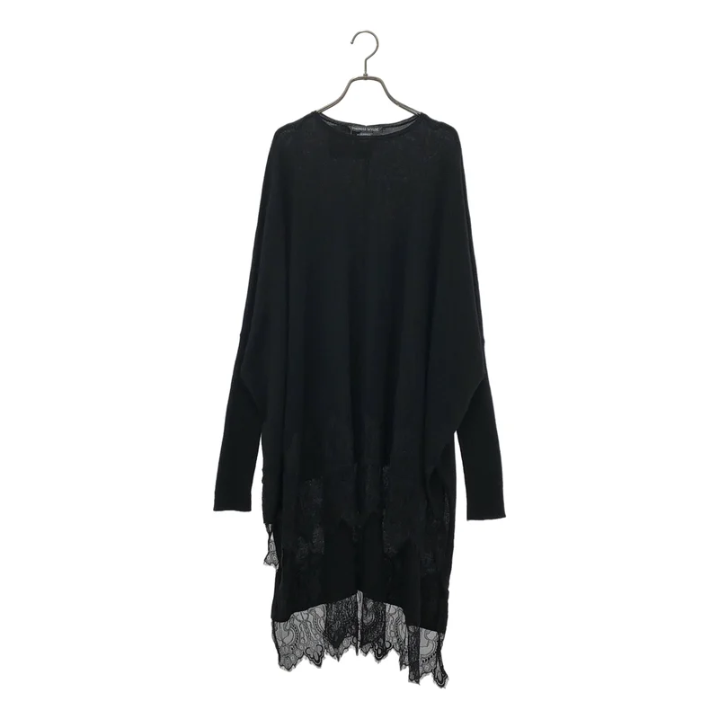 THOMAS WYLDE / トーマスワイルド | カシミヤ 裾レース ニットワンピース | XS | レディース