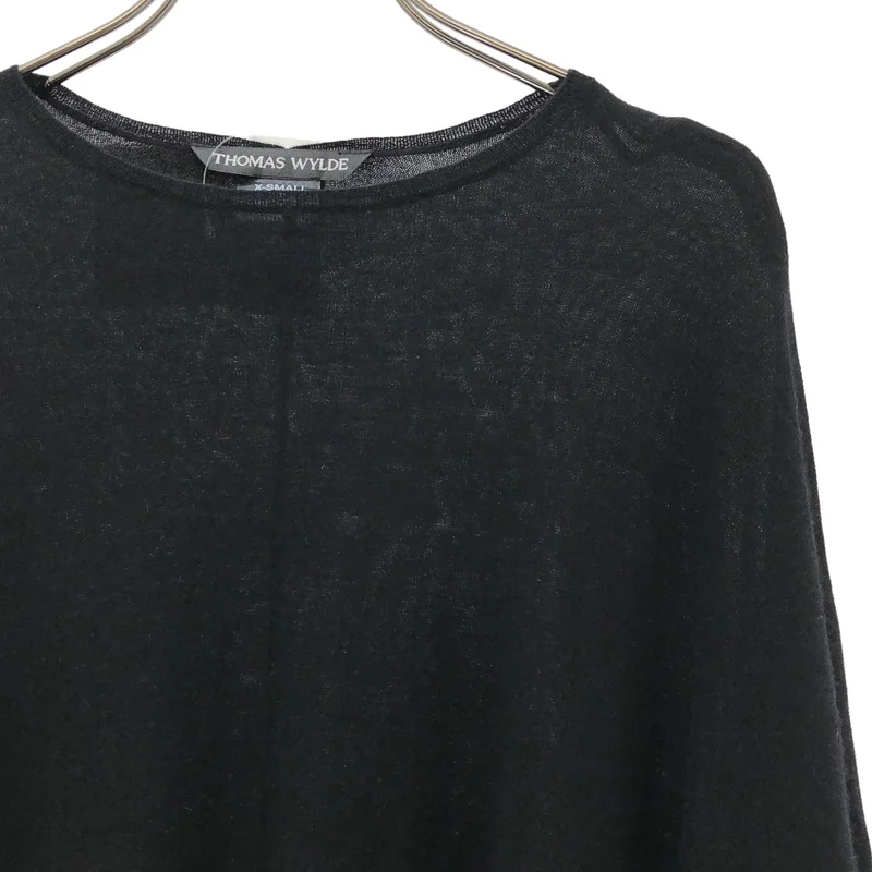THOMAS WYLDE / トーマスワイルド | カシミヤ 裾レース ニットワンピース | XS | レディース
