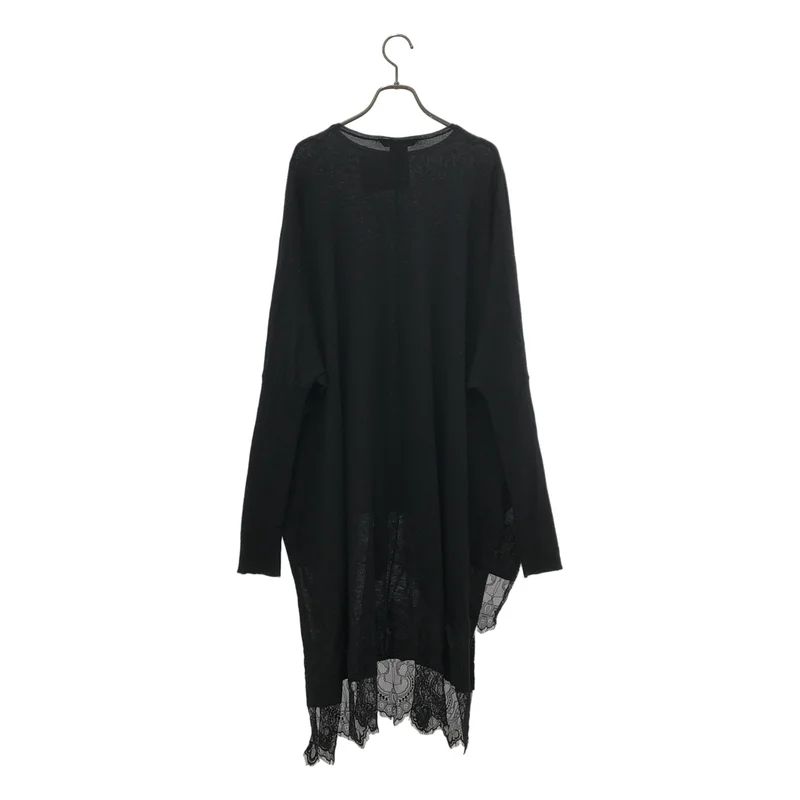 THOMAS WYLDE / トーマスワイルド | カシミヤ 裾レース ニットワンピース | XS | レディース