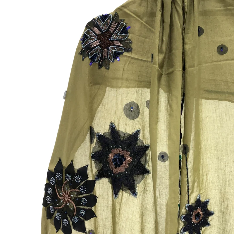 DRIES VAN NOTEN / ドリスヴァンノッテン | ビーズ刺しゅう ストール 3155-9402 |