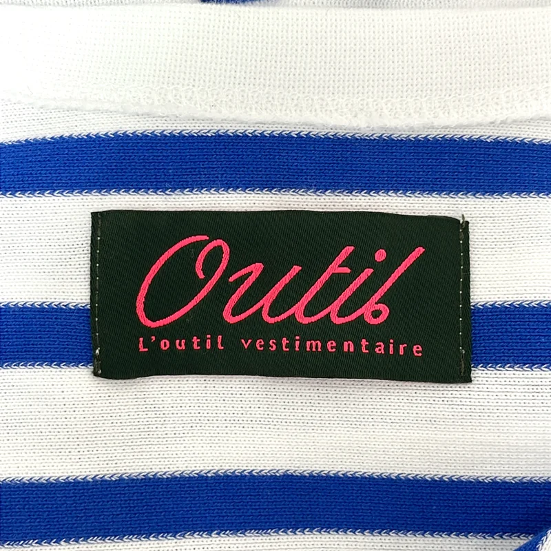 OUTIL / ウティ | ボーダー ボートネック バスク カットソー | 2 | レディース