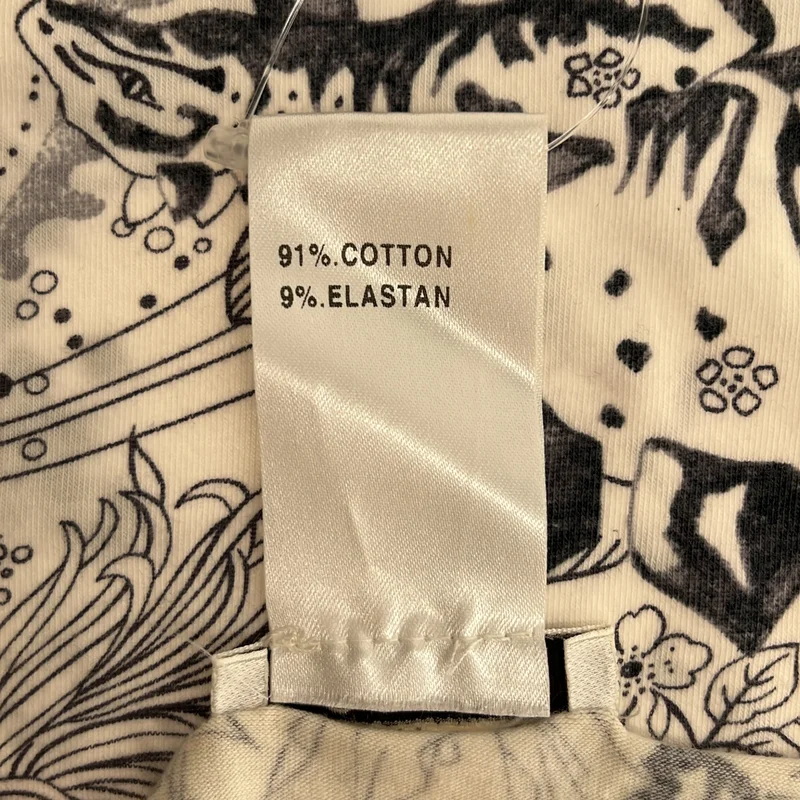 Chloe / クロエ | コットン プリント カットオフ タンクトップ | XS | レディース
