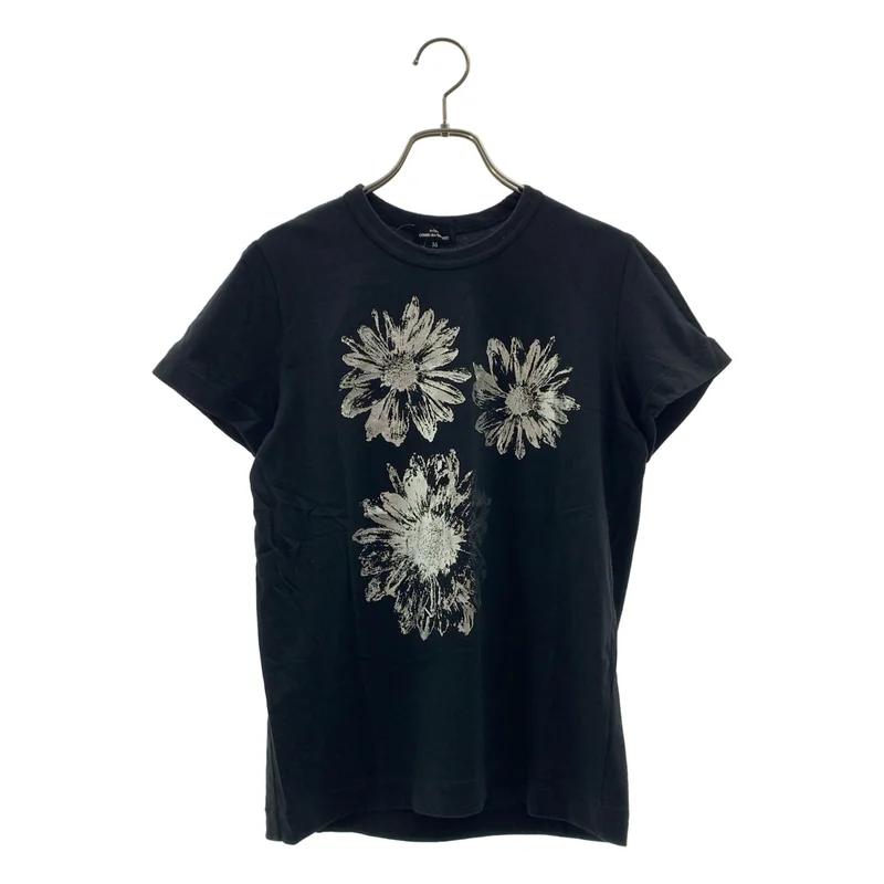 トリココムデギャルソン 花柄 Tシャツ ブラック tricot COMME des GARCONS / トリココムデギャルソン | 2019SS