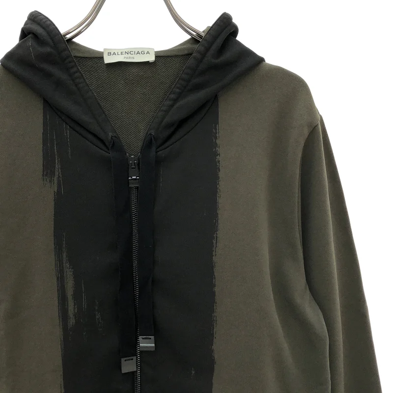 BALENCIAGA / バレンシアガ | 2015年製 | バイカラー ジップアップパーカー | XS | メンズ