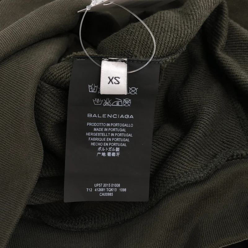 BALENCIAGA / バレンシアガ | 2015年製 | バイカラー ジップアップパーカー | XS | メンズ