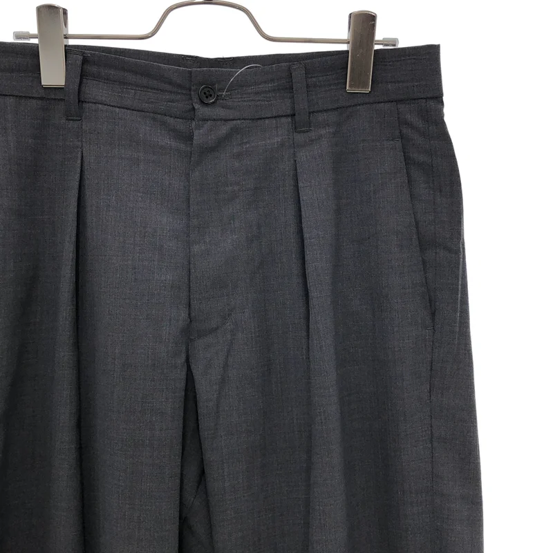 KHONOROGICA / コノロジカ | Tropical T/W Tuck Pants / トロピカルウール タック スラックス | 4 | メンズ