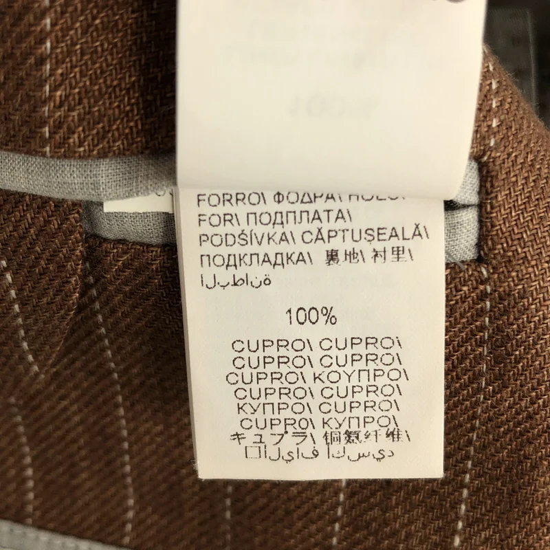 BRUNELLO CUCINELLI / ブルネロクチネリ | リネン ストライプ テーラードジャケット | 44 | メンズ