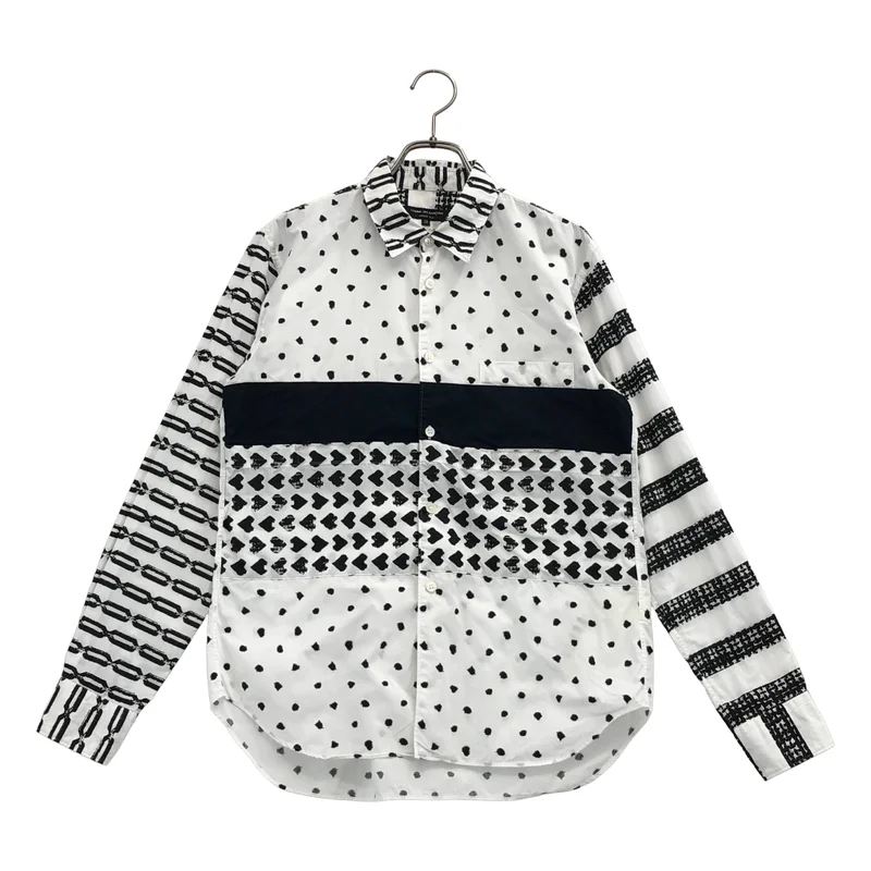 BLACK COMME des GARCONS / ブラックコムデギャルソン | 2009AW | コットン チェック 製品加工 シャツ | XS | メンズ