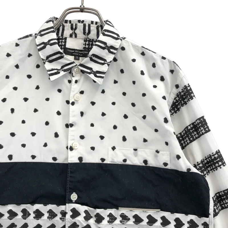 BLACK COMME des GARCONS / ブラックコムデギャルソン | 2009AW | コットン チェック 製品加工 シャツ | XS | メンズ