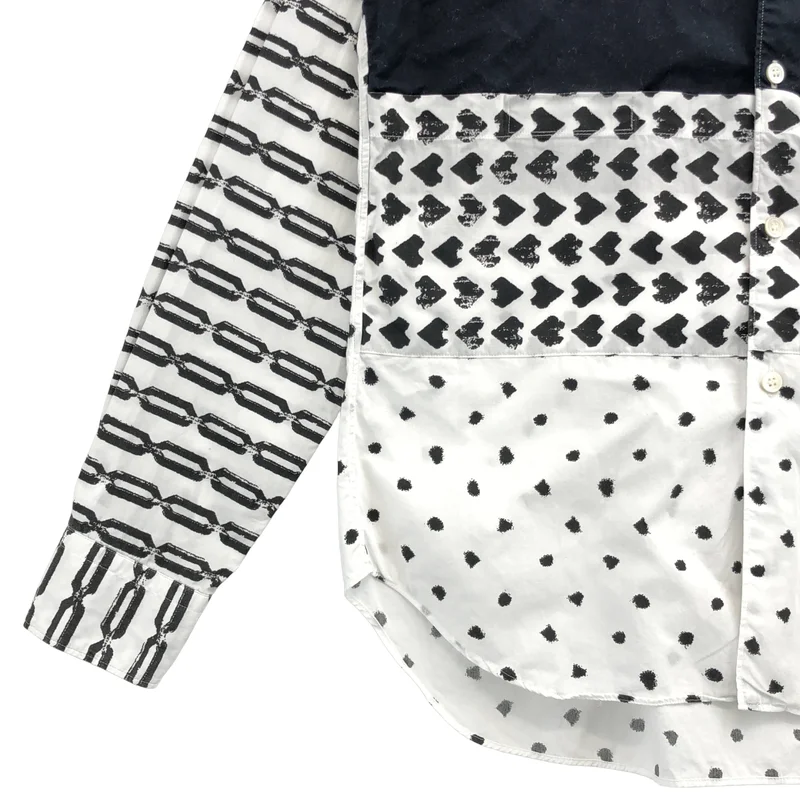 BLACK COMME des GARCONS / ブラックコムデギャルソン | 2009AW | コットン チェック 製品加工 シャツ | XS | メンズ
