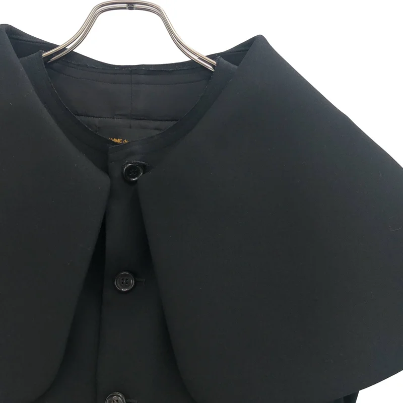 COMME des GARCONS / コムデギャルソン | 2017SS | ビッグカラー ノースリーブ ジャケット | M | レディース