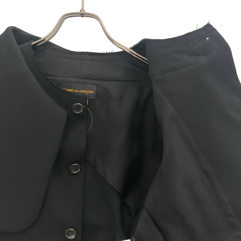 COMME des GARCONS / コムデギャルソン | 2017SS | ビッグカラー ノースリーブ ジャケット | M | レディース