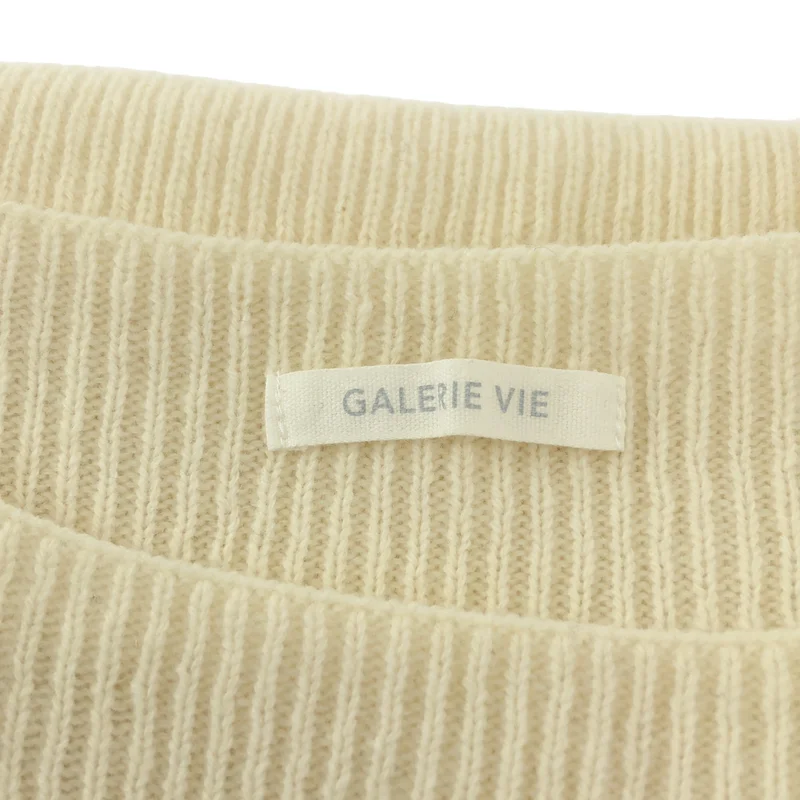 GALERIE VIE / ギャルリーヴィー | ウール スリット リブ ロングニット セーター | S | レディース