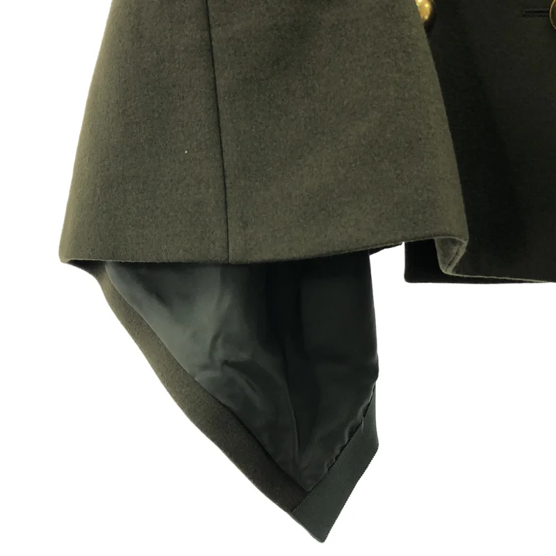 sacai / サカイ | ニット 切替 変形 ピーコート | 1 | レディース
