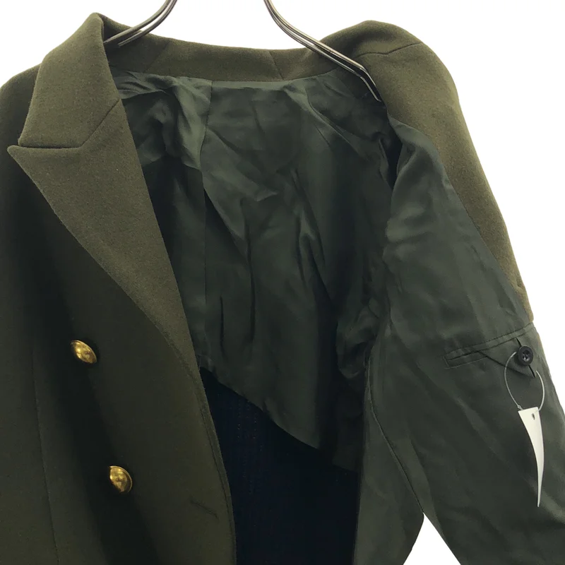 sacai / サカイ | ニット 切替 変形 ピーコート | 1 | レディース
