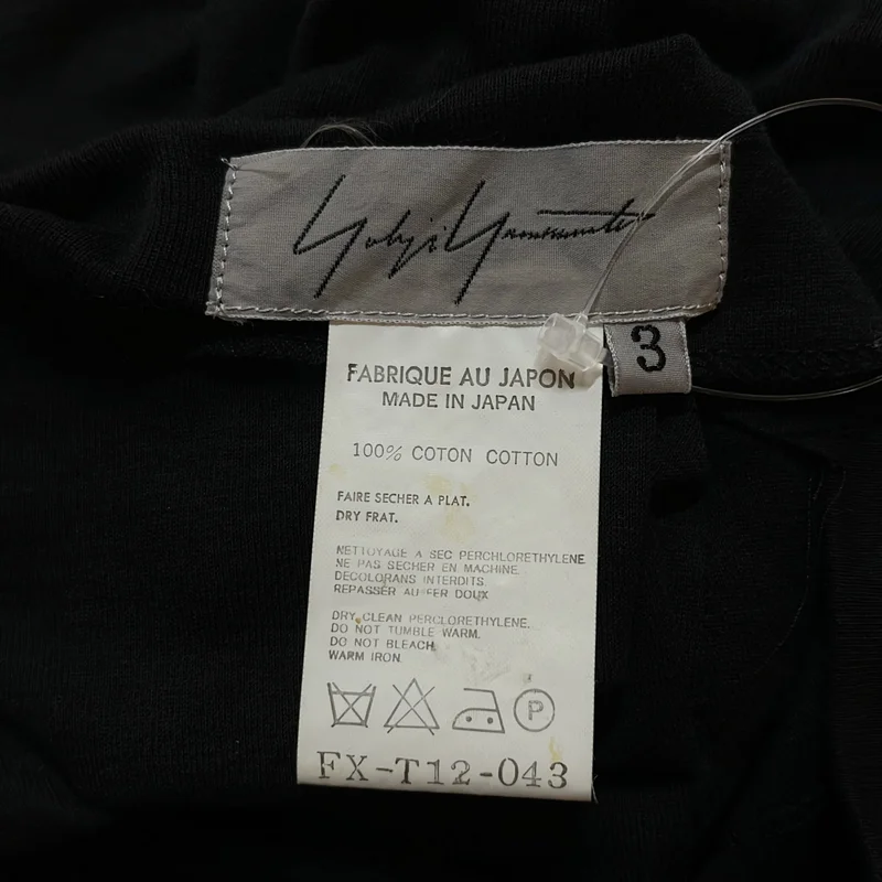 Yohji Yamamoto FEMME / ヨウジヤマモトファム | コットン 変形 Tシャツ | 3 | レディース