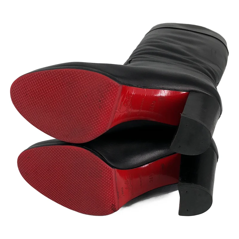 Christian Louboutin / クリスチャンルブタン | レザー ロングブーツ | 36 1/2 | レディース