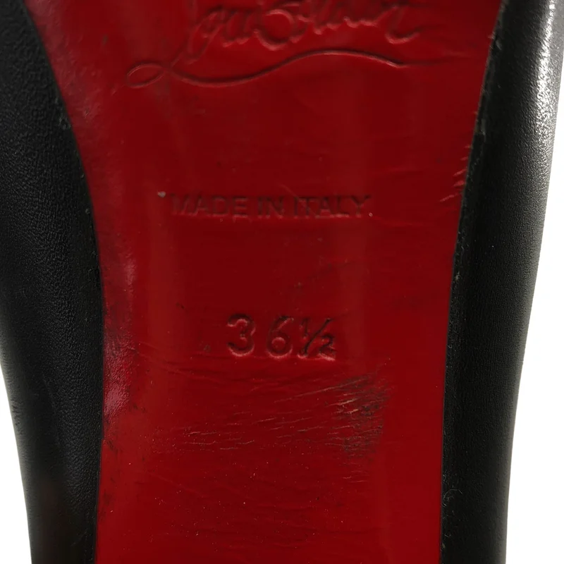 Christian Louboutin / クリスチャンルブタン | レザー ロングブーツ | 36 1/2 | レディース