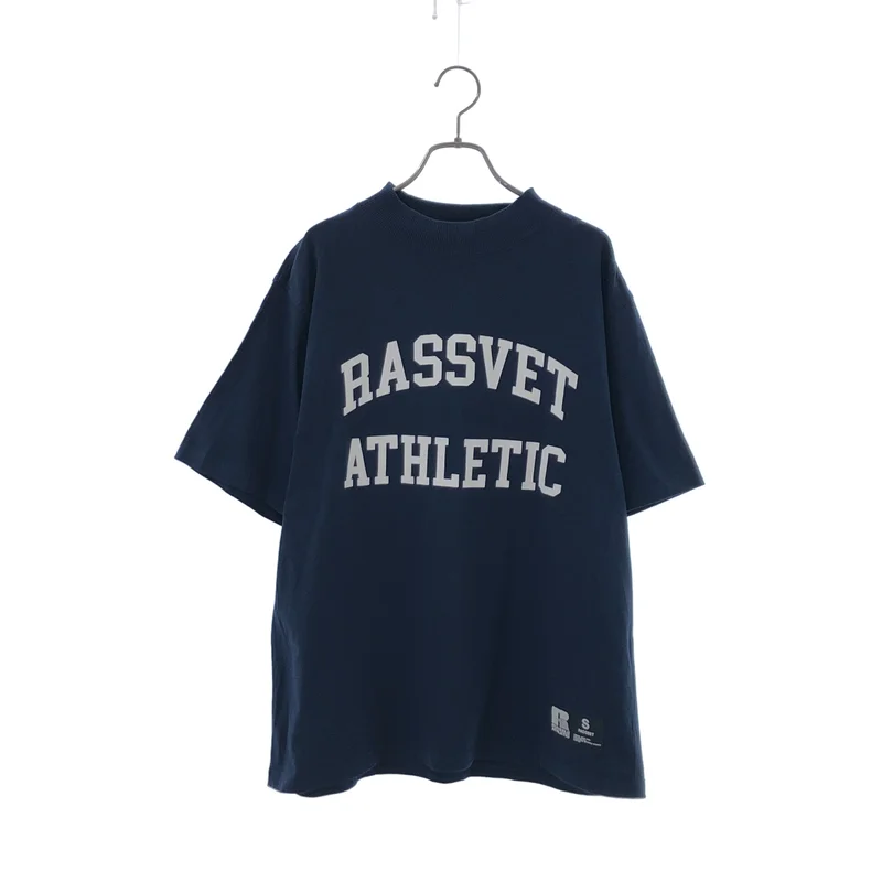 PACCBET / ラスベート | × RUSSELL ATHLETIC / ラッセルアスレティック / ロゴプリント Tシャツ | S | メンズ