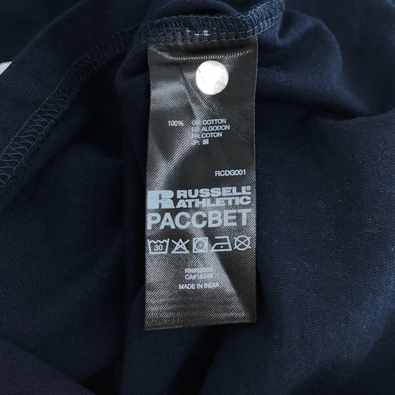 PACCBET / ラスベート | × RUSSELL ATHLETIC / ラッセルアスレティック / ロゴプリント Tシャツ | S | メンズ