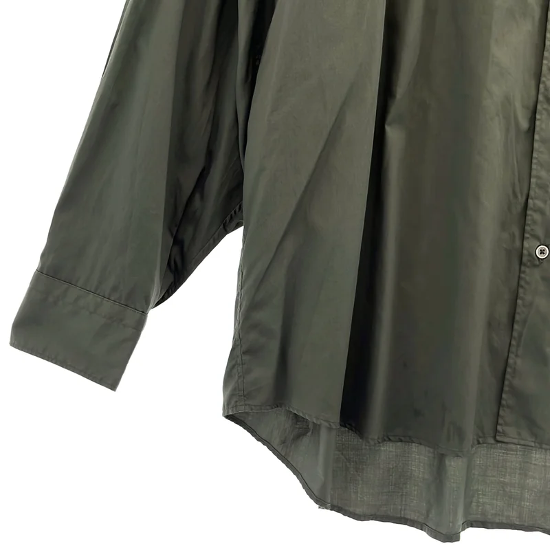 Graphpaper / グラフペーパー | 2025AW | Silicon Poplin Oversized Regular Collar Shirt オーバーサイズ レギュラーカラーシャツ | 1 | メンズ
