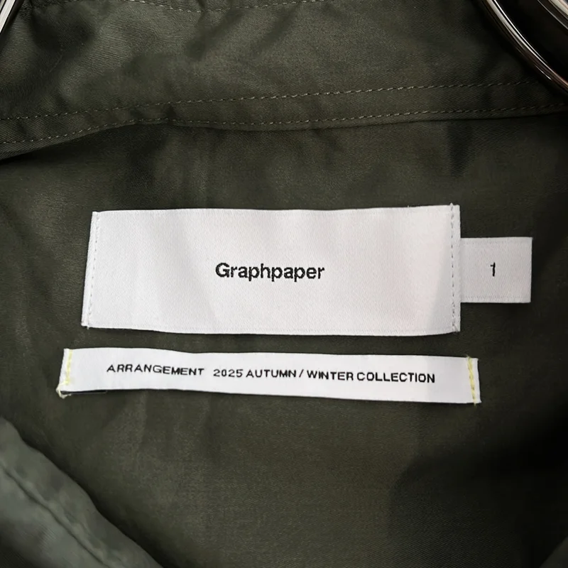 Graphpaper / グラフペーパー | 2025AW | Silicon Poplin Oversized Regular Collar Shirt オーバーサイズ レギュラーカラーシャツ | 1 | メンズ