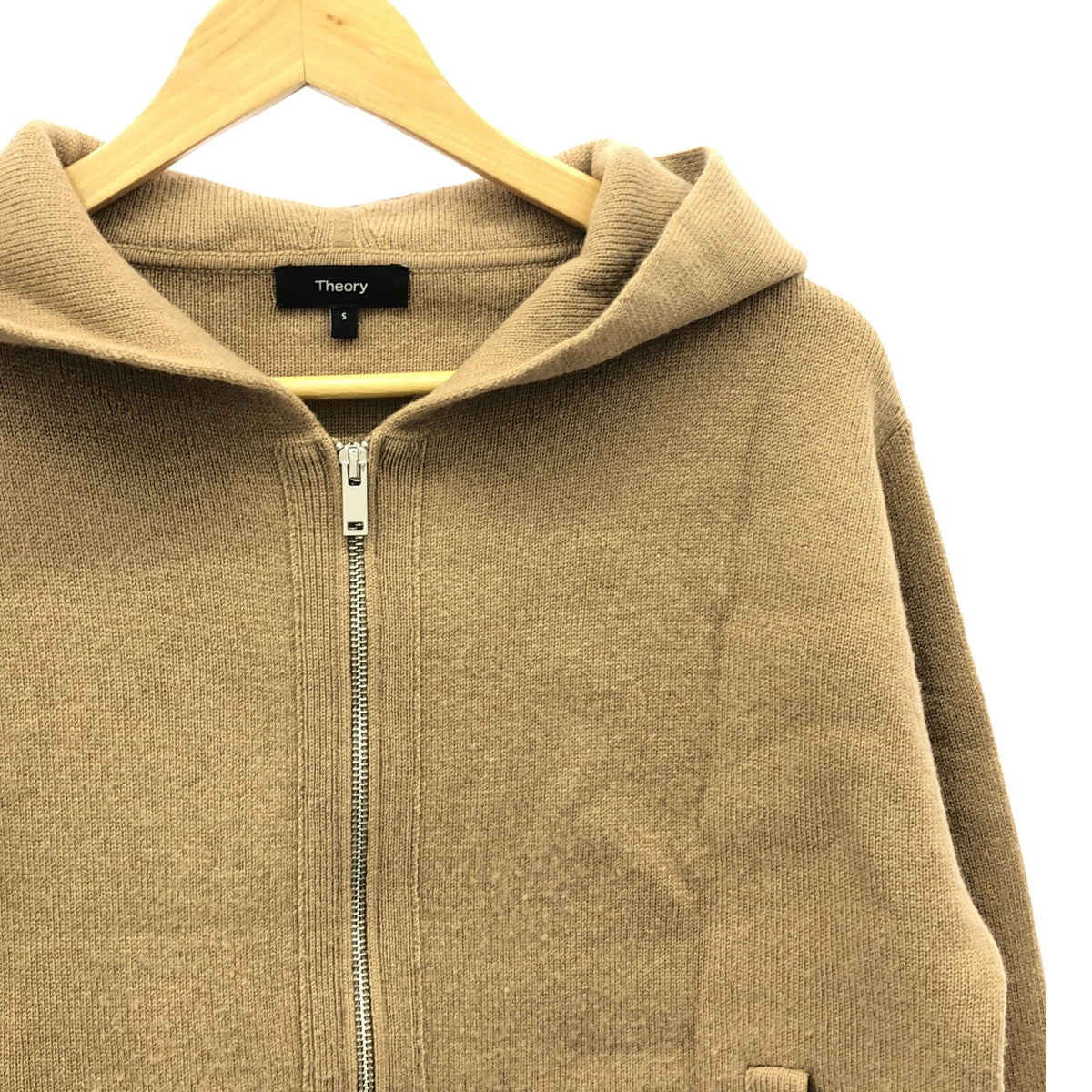 theory / セオリー | LANA CASH VARSITY HOODIE ニット パーカ | S