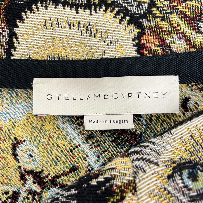 STELLA McCARTNEY / ステラマッカートニー | エンブロイダリー サイドジップ スリット スカート | 40 | レディース