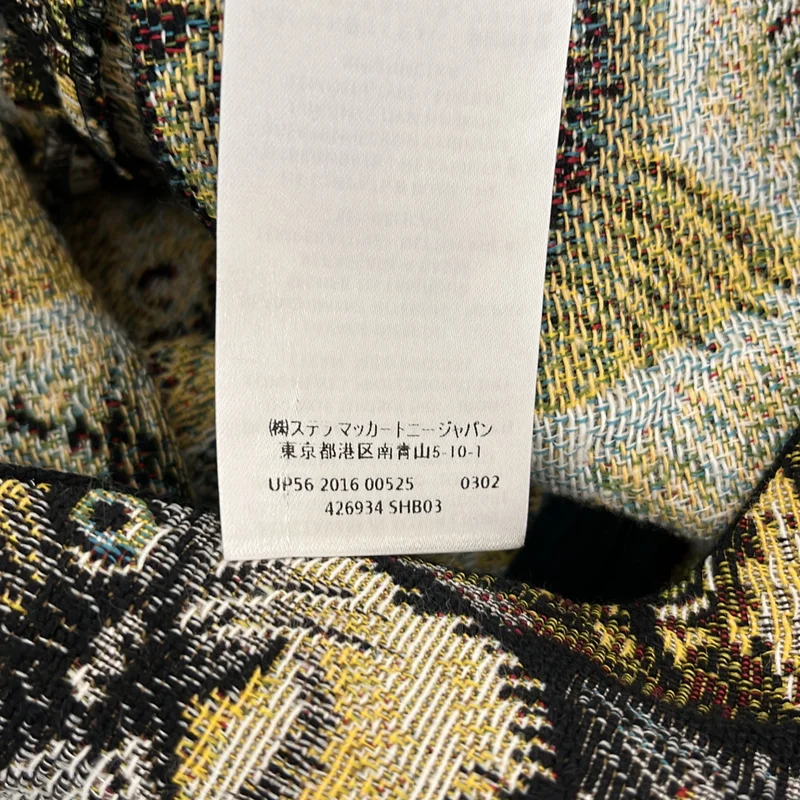 STELLA McCARTNEY / ステラマッカートニー | エンブロイダリー サイドジップ スリット スカート | 40 | レディース