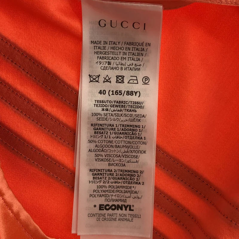 GUCCI / グッチ | 2023SS | × adidas / アディダス / シルク フリルカラー シャツワンピース | 40 | レディース